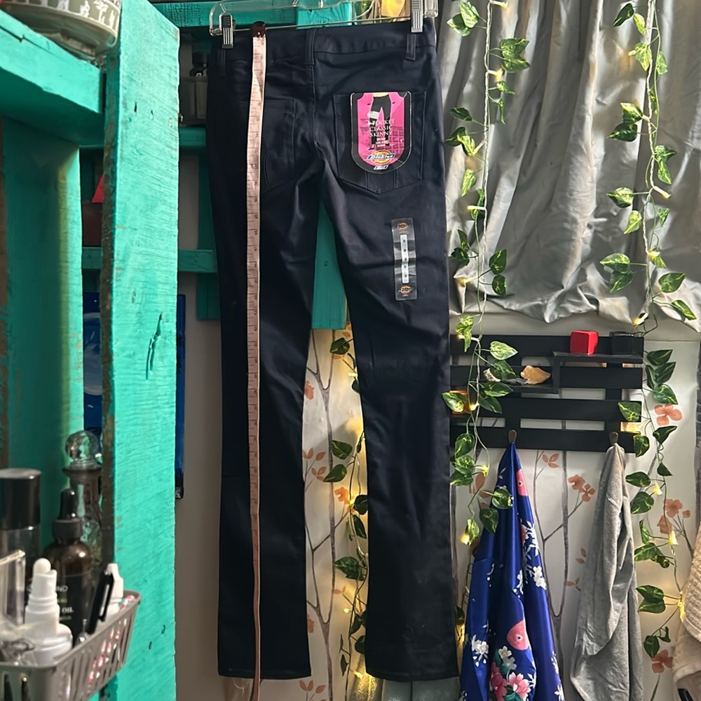 Navy Dickies Girl skinny pants size 0 NWT